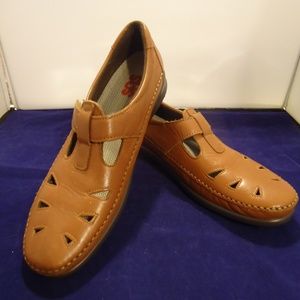 SAS Brown Leather Comfort Shoes Size 10 N